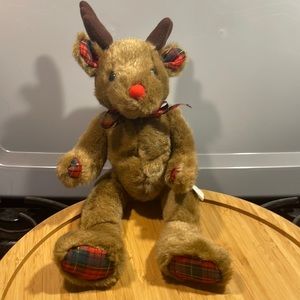 RAC Holiday Plush Moveable Arms and Legs.  Beanie and Plush Throughout 14 inch